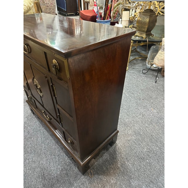 Wood Thomasville Hollywood Regency Chinoiserie Commode For Sale - Image 7 of 12