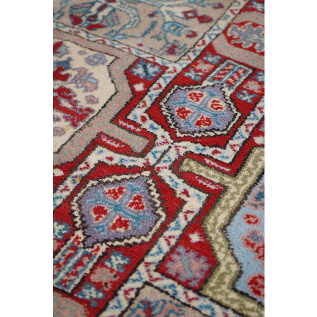 Vintage Turkish Geometric Approx. 5x7 Area Rug For Sale - Image 4 of 7