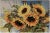 Completed Sunflowers needlepoint. Canvas created by Collection D’Art, manufactured in E.U. The needlepoint was...
