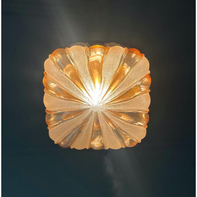 Midcentury Modern German Glass Flush Mounts by Wila Leuchten, 1970s, Set of 2 For Sale - Image 15 of 15