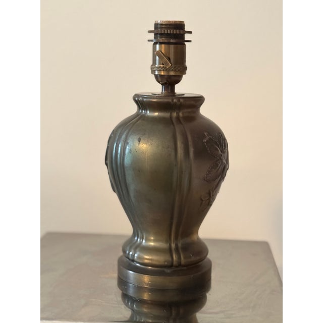 1930s Art Deco Bronze Table Lamp from Stjärnmetall, 1930s For Sale - Image 5 of 11