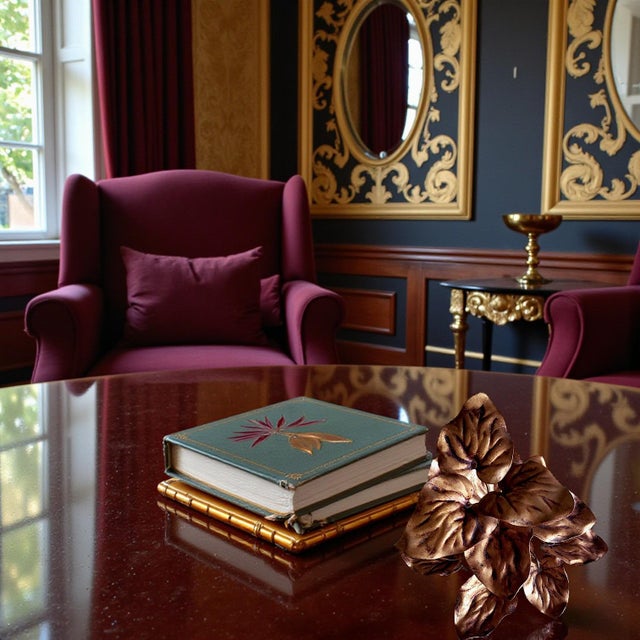 1970s Leaves on the Vine, Walter Hatches Co Gilded Toleware Centerpiece - Made in Italy For Sale - Image 4 of 13