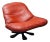 Leather & Fiberglass Lounge Chair, 1970s For Sale