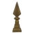 Contemporary Decorative Cast Iron Gold Painted Arrow Finial For Sale