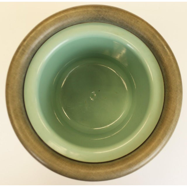 Classic Paul Desmond Brown 'Sportsman's Bag' resin c1950s ice bucket & lid w/ charming images of angling & shooting Sz:...