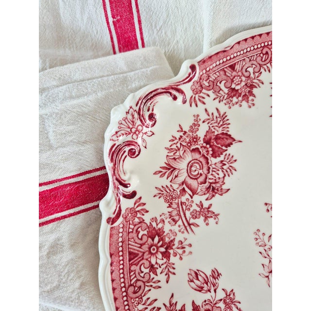 Vintage Round Serving Tray from Villeroy & Boch Mettlach, 1950s For Sale - Image 4 of 7