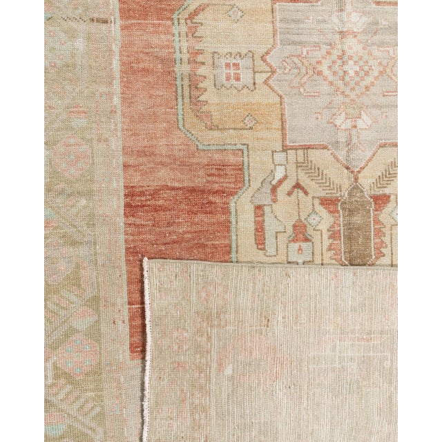 1940s Vintage Turkish Oushak Rug 4'9 X 11'2 For Sale - Image 11 of 12