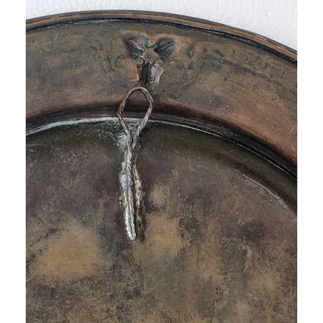 Roycroft Arts & Crafts Copper Charger – Hand‑Hammered, Mission Era 1900s For Sale In Los Angeles - Image 6 of 17
