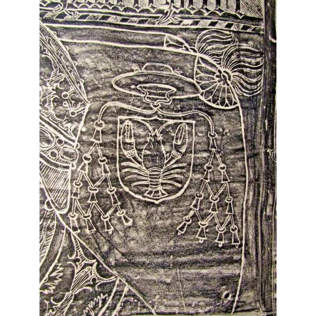 St. Michael, Bernkastel-Kues, Mosel River Germany 1967 Church Floor Rubbing For Sale - Image 4 of 9