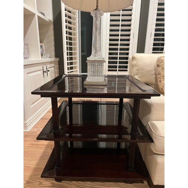 Transitional Barbara Barry Three Tier Table For Sale - Image 3 of 7