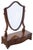 Antique Serpentine Shield-Shaped Mahogany Dressing Table Mirror, 19th Century For Sale - Image 3 of 10