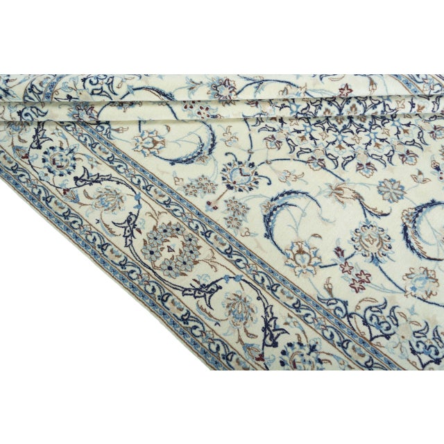 Hand-Knotted Oriental Rug with Silk Content For Sale - Image 10 of 13