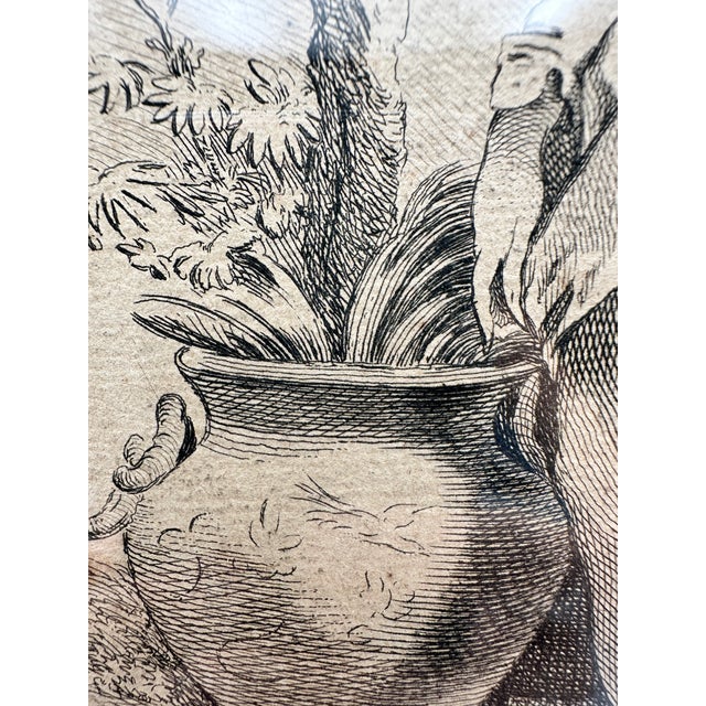 Antique 18th C Francois Boucher Chinese Engraving P Aveline Huquier Framed For Sale - Image 10 of 14