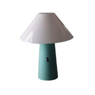 Postmodern Turquoise Wall Lamp from Arlus, 1980s For Sale