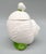 Ceramic 1970's Fitz and Floyd Ceramic Snail Trinket Dish – Lidded Jar With Green and White Glaze For Sale - Image 7 of 10