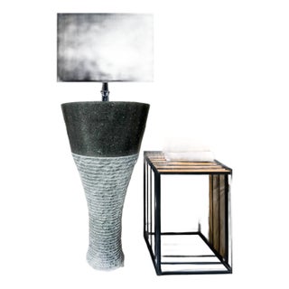 Pedestal Stone Sink – Natural Marble Bathroom Basin Funnel Design For Sale