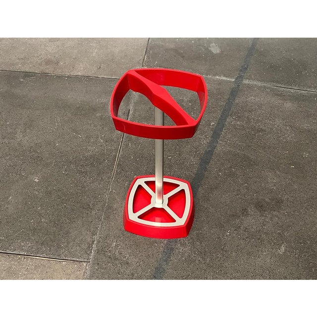 Red Mid-Century German Space Age Umbrella Stand by Vollmann & Schmelzer, 1960s For Sale - Image 8 of 18