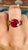 4.6 Carat Ruby Cocktail Ring With Engraved Ring (All Sizes Available) For Sale - Image 4 of 12