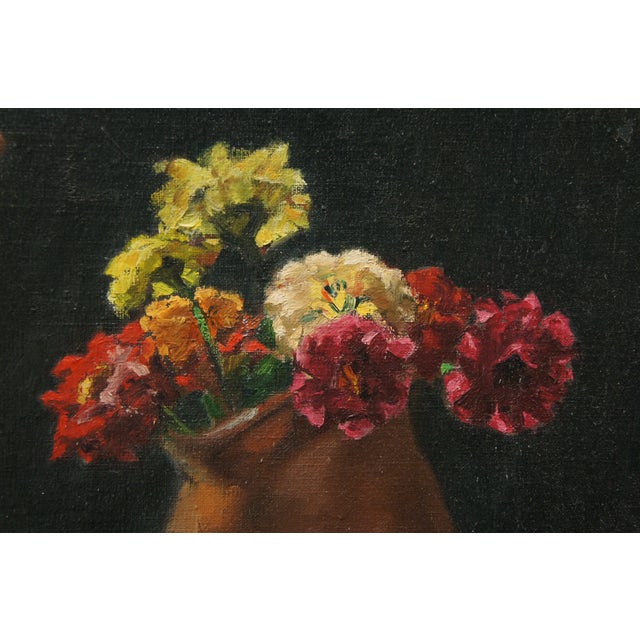 Brown Mid 20th Century Dorothy Christy Cervantes Nude Female Portrait Oil Painting on Canvas 30", Framed For Sale - Image 8 of 10