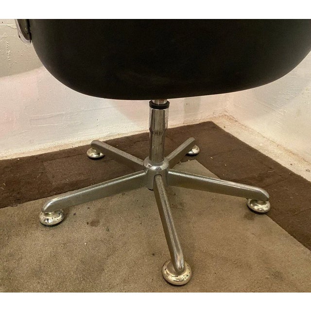 20th-Century Swivel Chairs, Set of 3 For Sale - Image 6 of 12