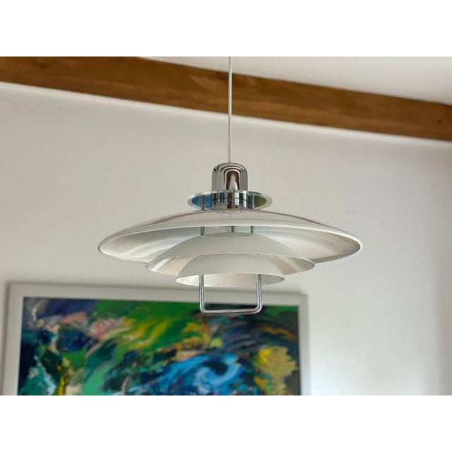 Vintage Space Age Swedish Pendant Light from Belid, 1960s / 70s For Sale - Image 10 of 11
