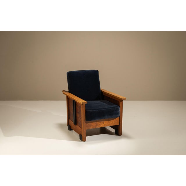 Amsterdam School Lounge Chair with Adjustable Backrest, 1930s For Sale - Image 3 of 18