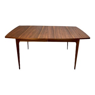 1960s Mid Century Modern Broyhill Brasilia Walnut Boat Dining Table For Sale