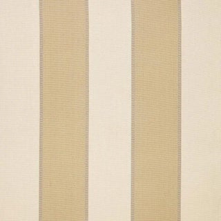 Sample - Schumacher Montebello Stripe Fabric in Champagne For Sale