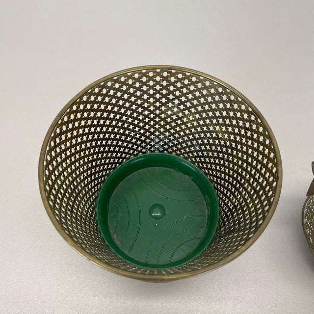 Brass Flower Pot Plant Stands attributed to Mathieu Matego, France, 1950s, Set of 2 For Sale - Image 6 of 18