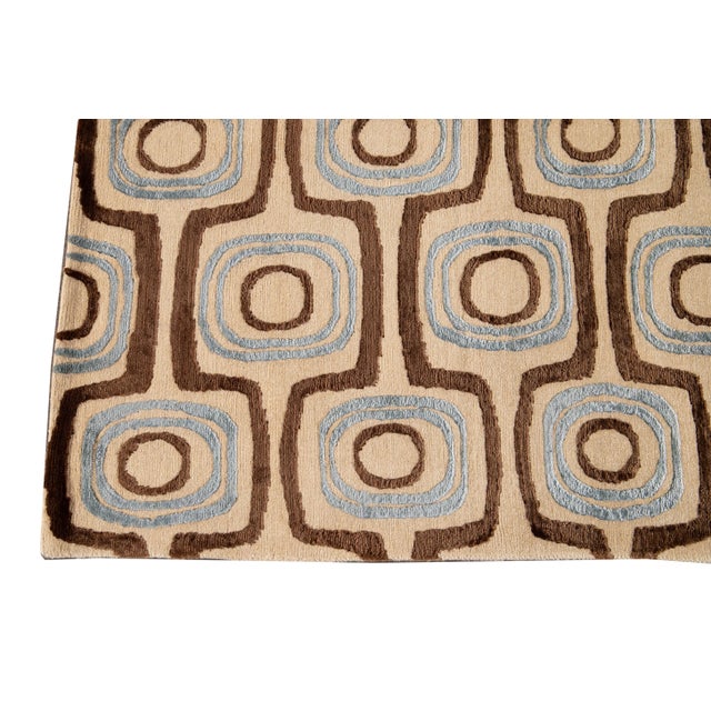 Textile 21st Century Contemporary Modern Tibetan Rug For Sale - Image 7 of 13