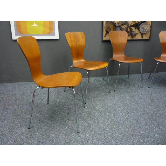 Asko Teak Nikke Dining Chairs by Tapio Wirkkala for Asko, Set of 6 For Sale - Image 4 of 16
