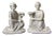 1950s Zaccagnini Italian Pottery Roman Greek Figural Candle Holders - a Pair For Sale