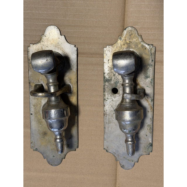 Door Knockers in Silver-Plated Bronze, 1780, Set of 2 For Sale - Image 9 of 11