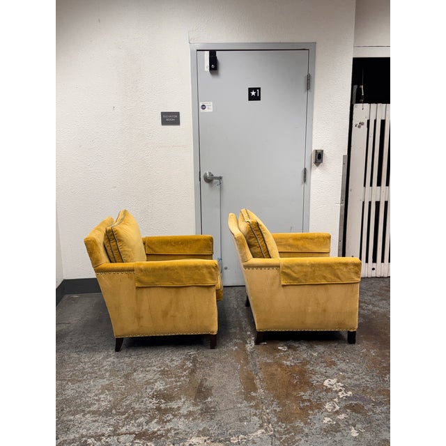 Lee Industries for Gump's Lounge Chairs, Pair For Sale In San Francisco - Image 6 of 12