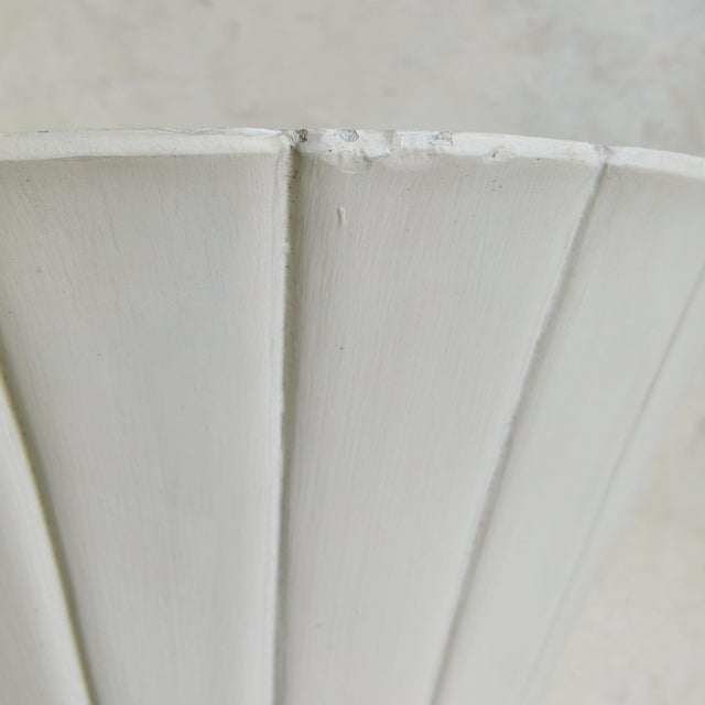 1940s 1940s French Fluted Plaster Sconces - a Pair For Sale - Image 5 of 6