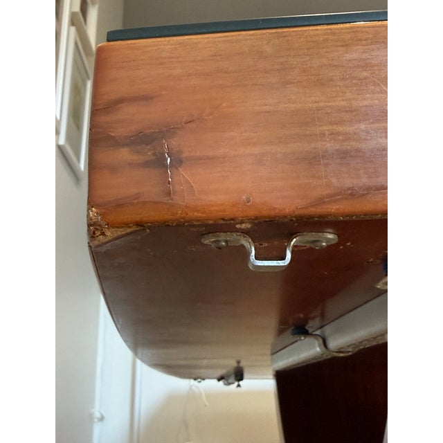 Wood Late 20th Century Postmodern Dining Table Attr. P. Costantini (With Leaves) For Sale - Image 7 of 12
