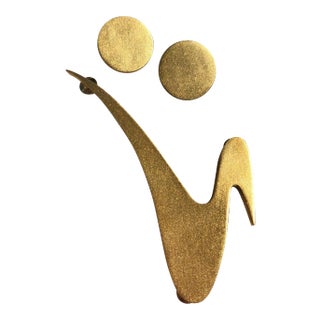 1980s Earring and Brooch Set - Set of 3 For Sale