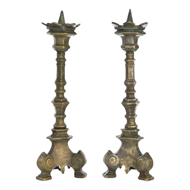 Antique Candelabra, Italy, 19th Century, Set of 2 For Sale