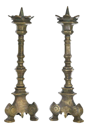 Antique Candelabra, Italy, 19th Century, Set of 2