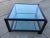 Knoll Knoll Coffee Table Attributed to Joseph D’Urso – Black Iron Frame With Wire Glass, 1970s–80s For Sale - Image 4 of 11