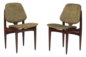 Mid-Century Modern Teak Side Chairs, 1960s, Set of 2