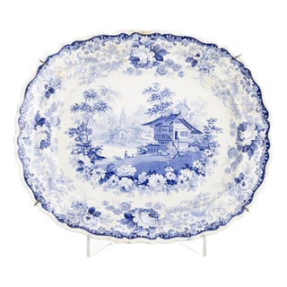 Earthenware Staffordshire Tray, 19th Century For Sale
