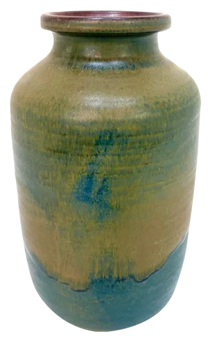 Large Studio Ceramic Art Floor Vase Signed by Unknown Artist, Germany, 1960s
