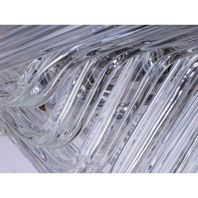 Quadriedri Curvati Murano Glass Flush Mount in the style of Venini, Italy, 1970s For Sale - Image 10 of 14