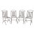 1940s French Iron Dining Chairs, Set of 4 For Sale