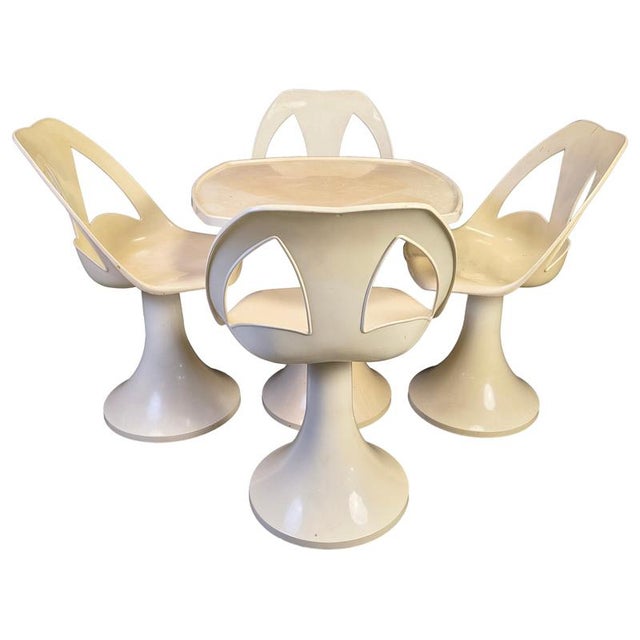 Vintage Space Age Dining Set, 1960s, Set of 5 For Sale - Image 16 of 16