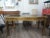 Iconic Mastercraft Brass Desk With Leather Top. Stunning large mid century brass desk or writing table by Mastercraft....