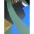 Chinoiserie Gold Leaf Hand‑Painted Abstract Geometric Wall Panels, Set of 5 For Sale - Image 3 of 4