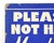 Vintage Please Do Not Handle Merchandise! Retail Wall Sign For Sale - Image 4 of 8