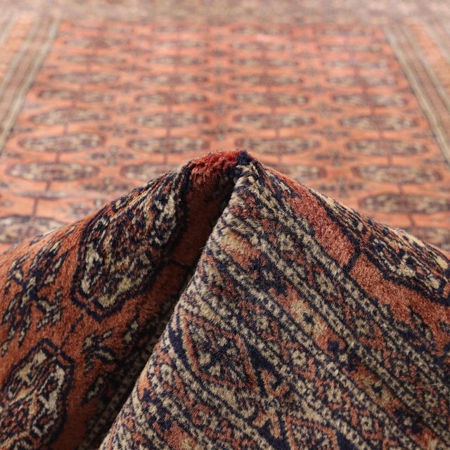 Bukhara Rug in Cotton & Wool Thin Knot For Sale - Image 9 of 12